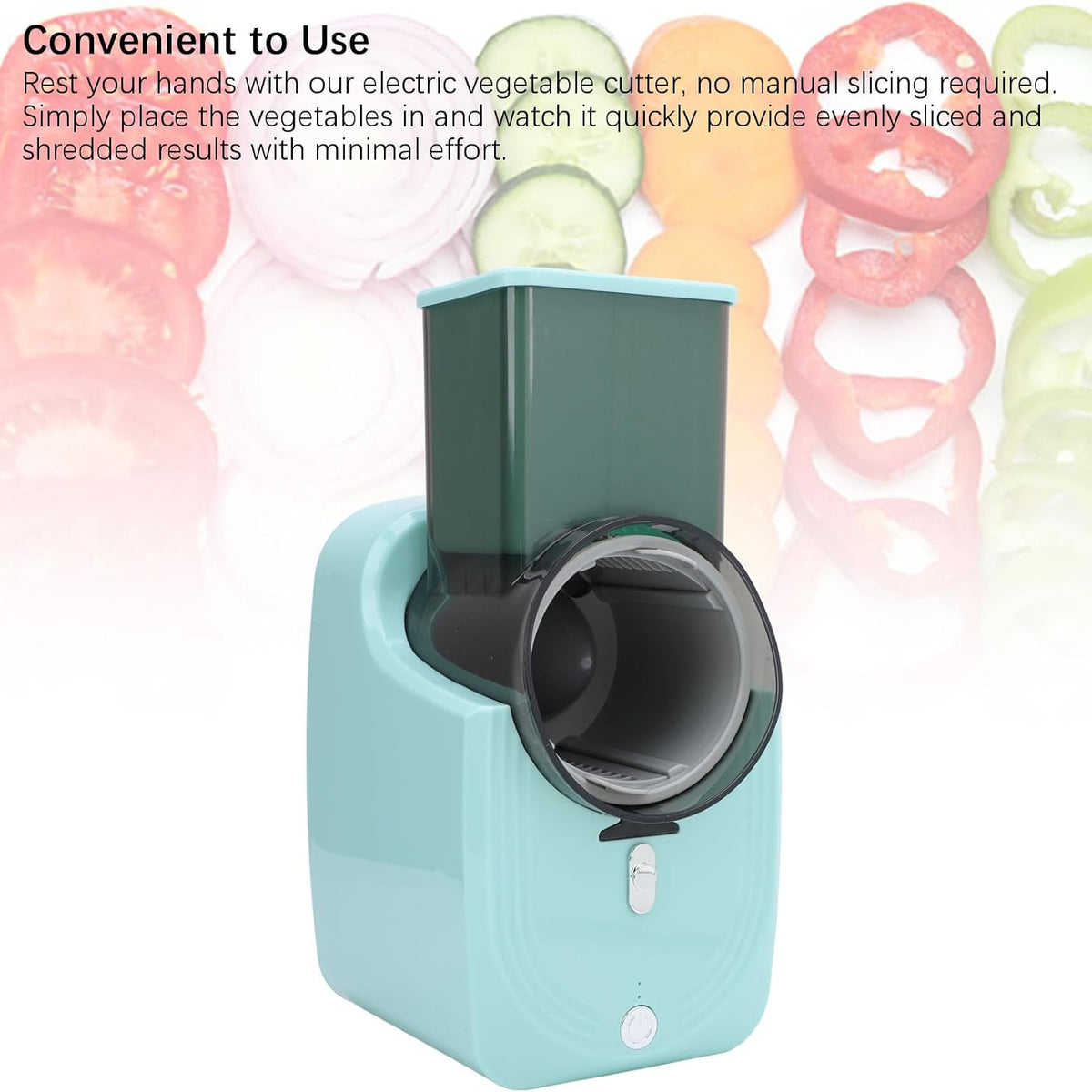 An Automatic Vegetable Cutter Chopper Machine.