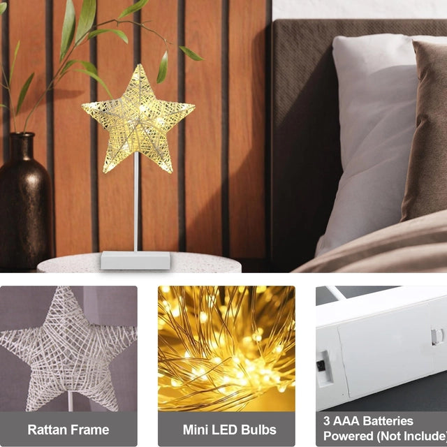 LED Moon Star Table Lamp Decorative Night Light with Stand for Bedroom & Festive Decor LED Moon Star Table Lamp Decorative Night Light with Stand for Bedroom & Festive Decor
