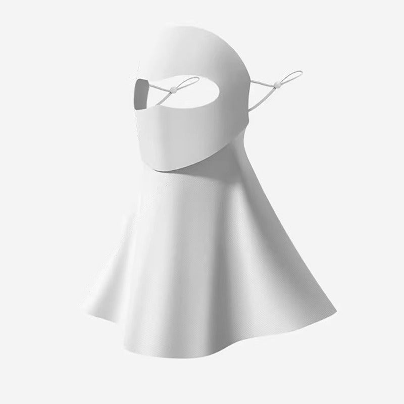 Light Gray Face Sun Protection Mask 