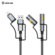 Green Lion Multi-Function 6-in-1 Cable , USB, Lightning, and Type-C