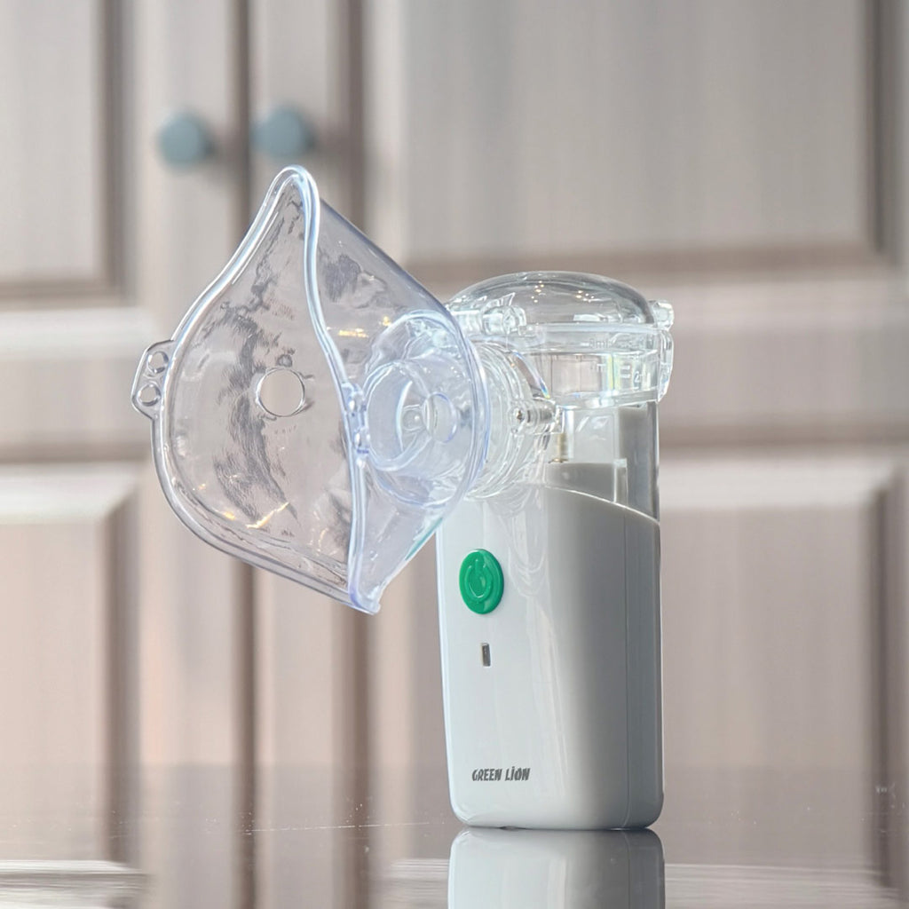 Green Lion Portable Nebulizer – Handheld Atomizer for Asthma, Cough & Allergy Relief - MN10 Green Lion Portable Nebulizer – Handheld Atomizer for Asthma, Cough & Allergy Relief - MN10