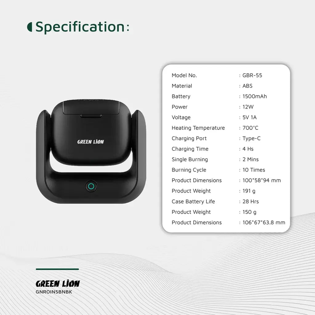 A Green Lion Rotatable Incense Bhukoor Burner.