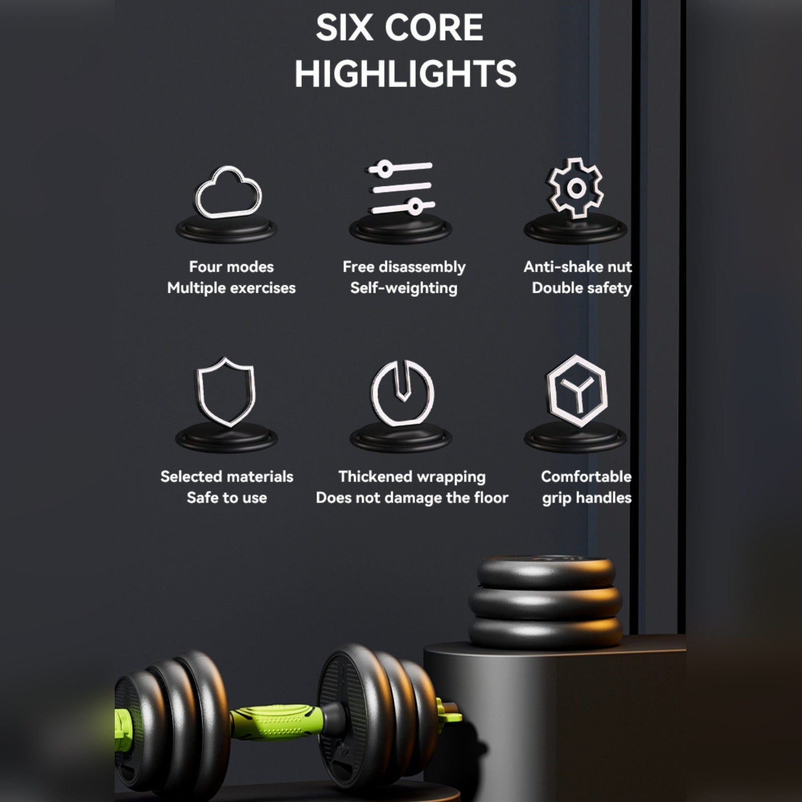 40Kg Adjustable Dumbbell Weight Set.