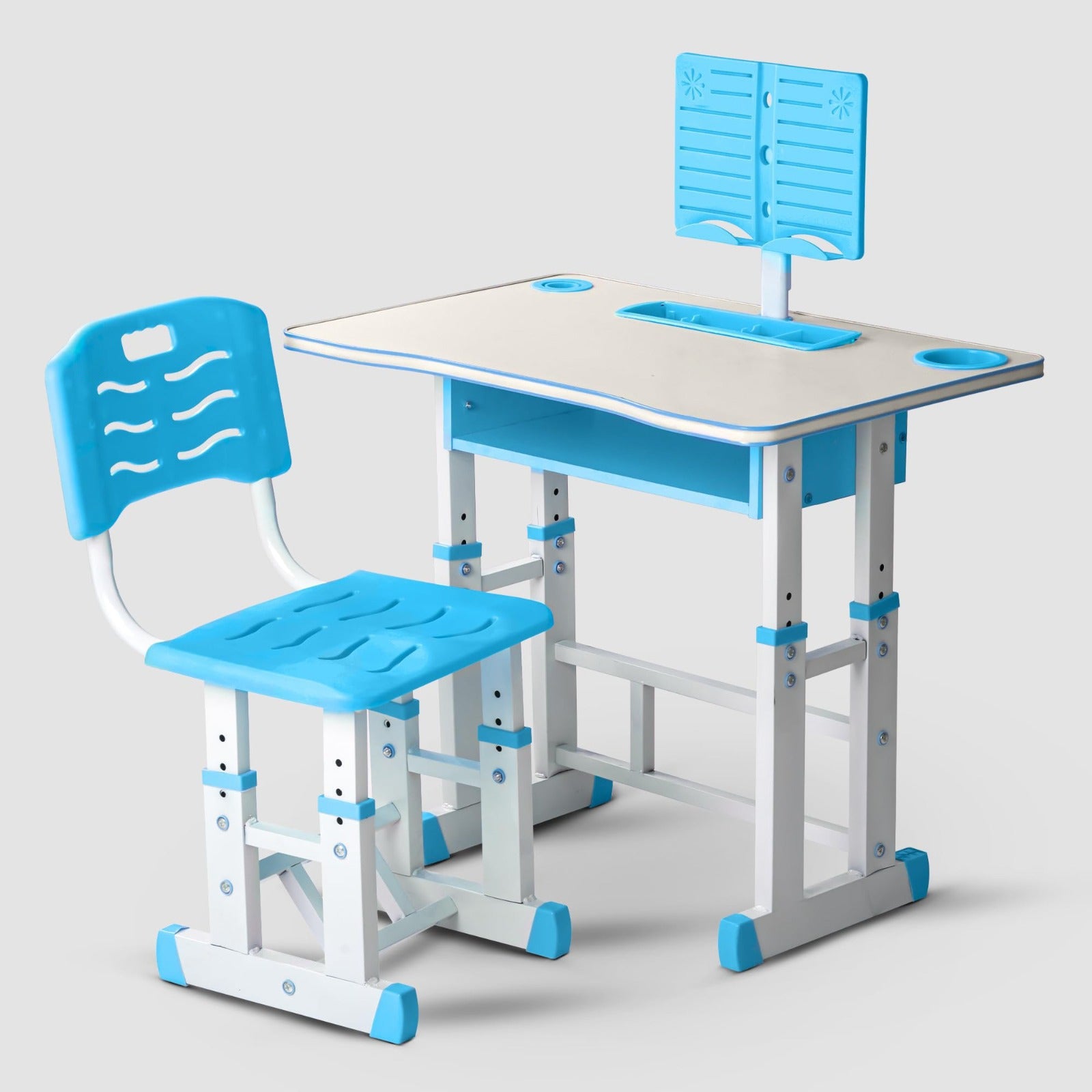 A Adjustable Kids Study Table and Chair Set.