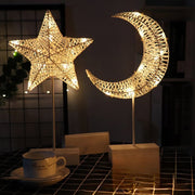 LED Moon Star Table Lamp Decorative Night Light with Stand.
