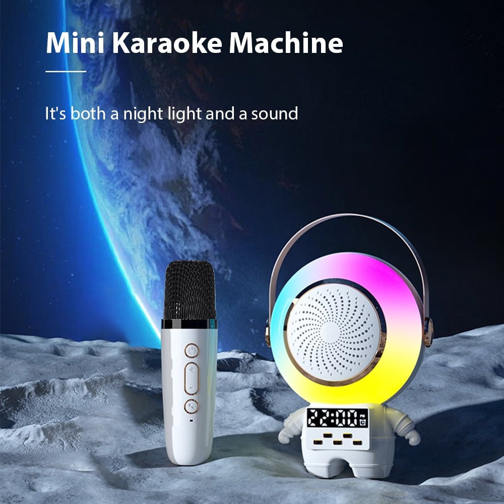 Mini Speaker, Astronaut Shape Karaoke Set, Portable Mic and Speaker Set Mini Speaker, Astronaut Shape Karaoke Set, Portable Mic and Speaker Set