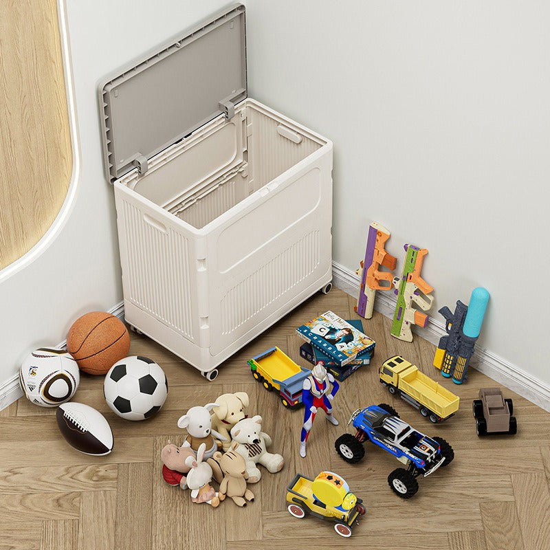 A Multi-purpose Storage Organizer Box Placed Along with Toys.
