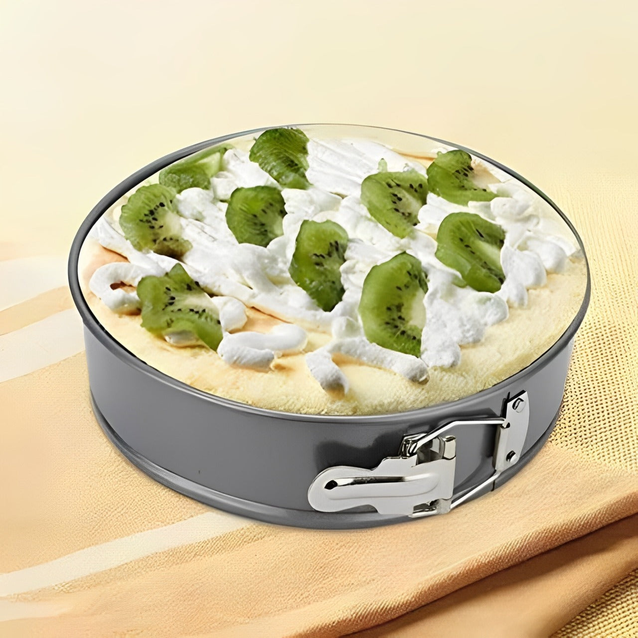 A Mould Of 3 Pcs Round Cake Mould Set Baking Cake.