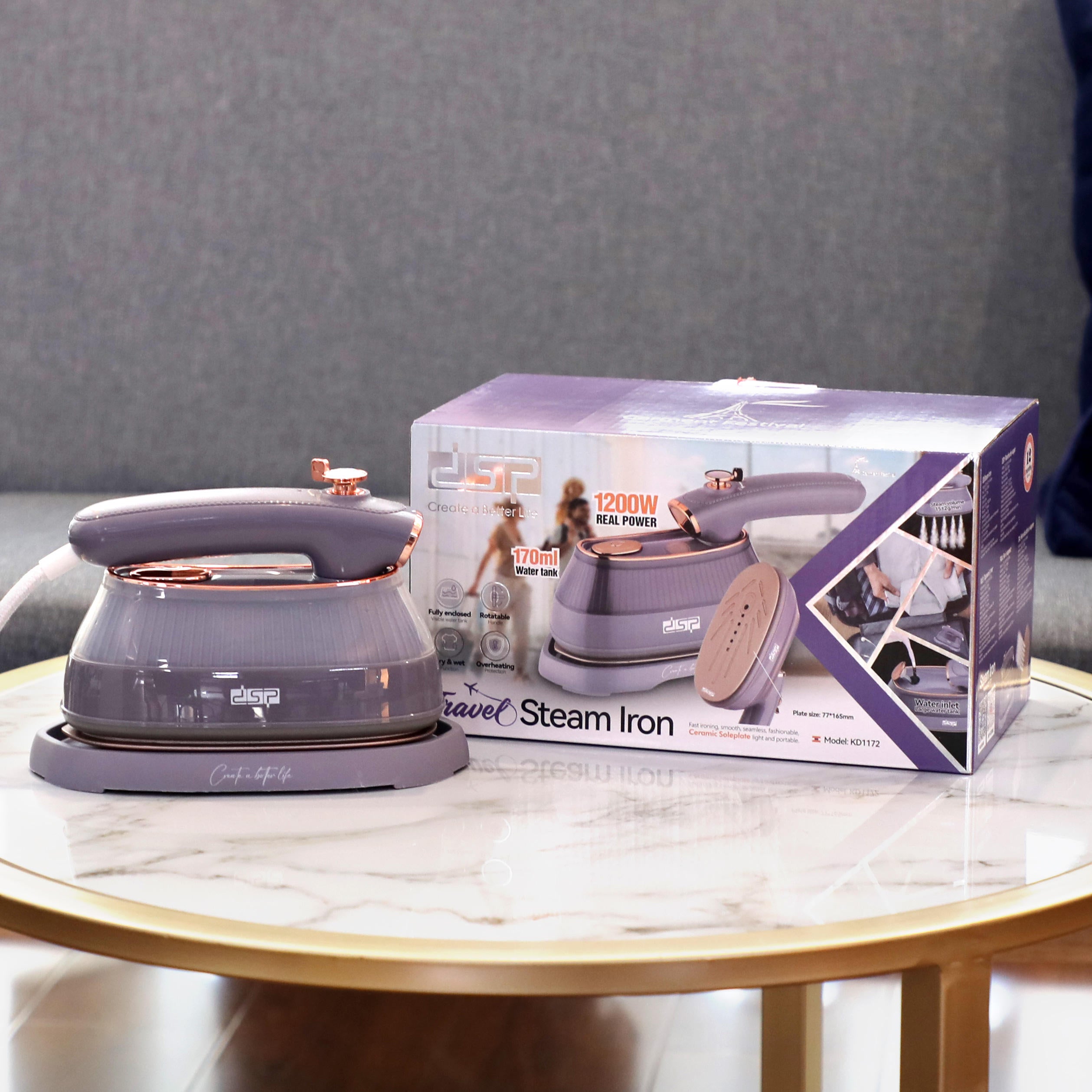 DSP Travel Steam Iron with its Pack.