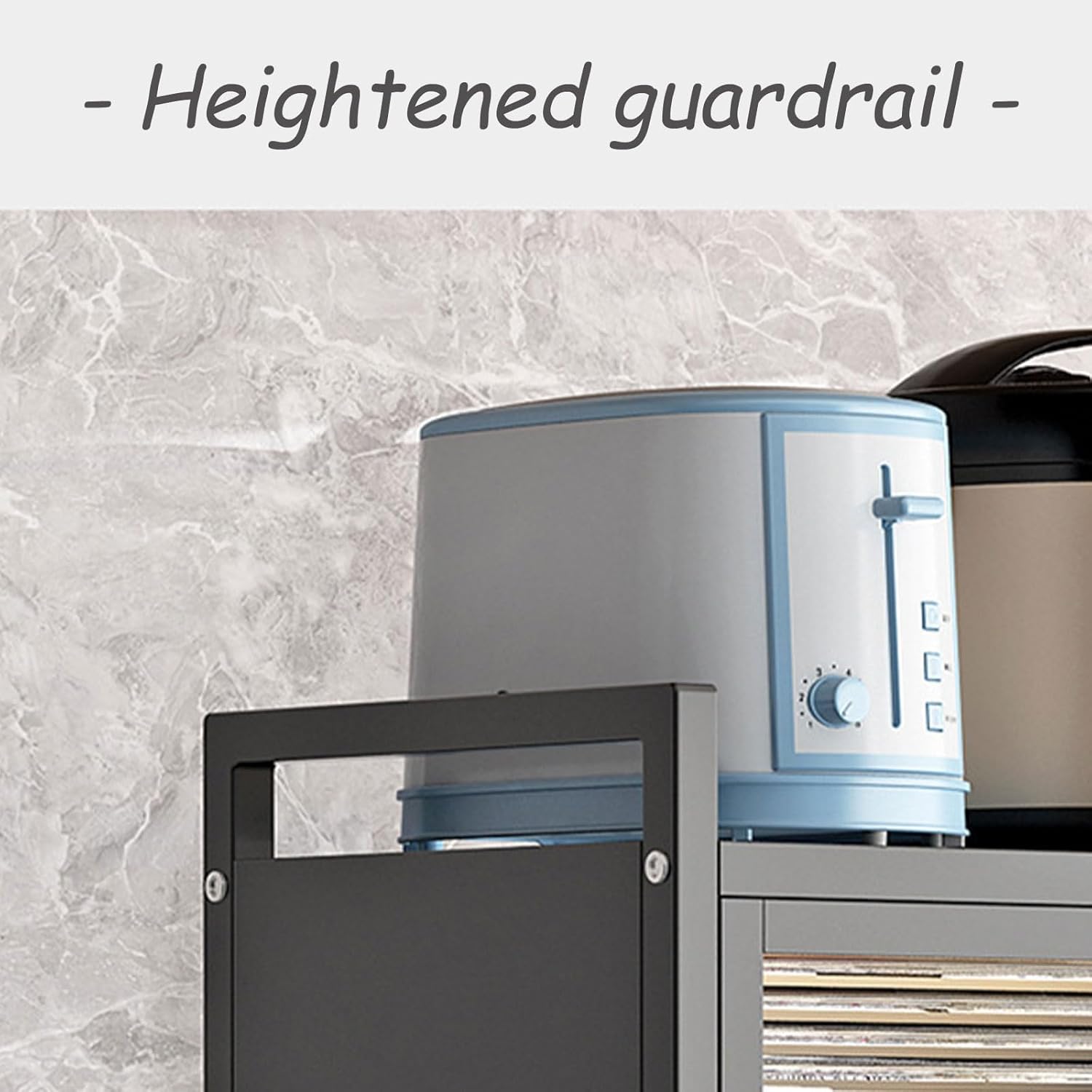 Parts Details of Heavy-Duty Microwave Oven Shelf Rack.