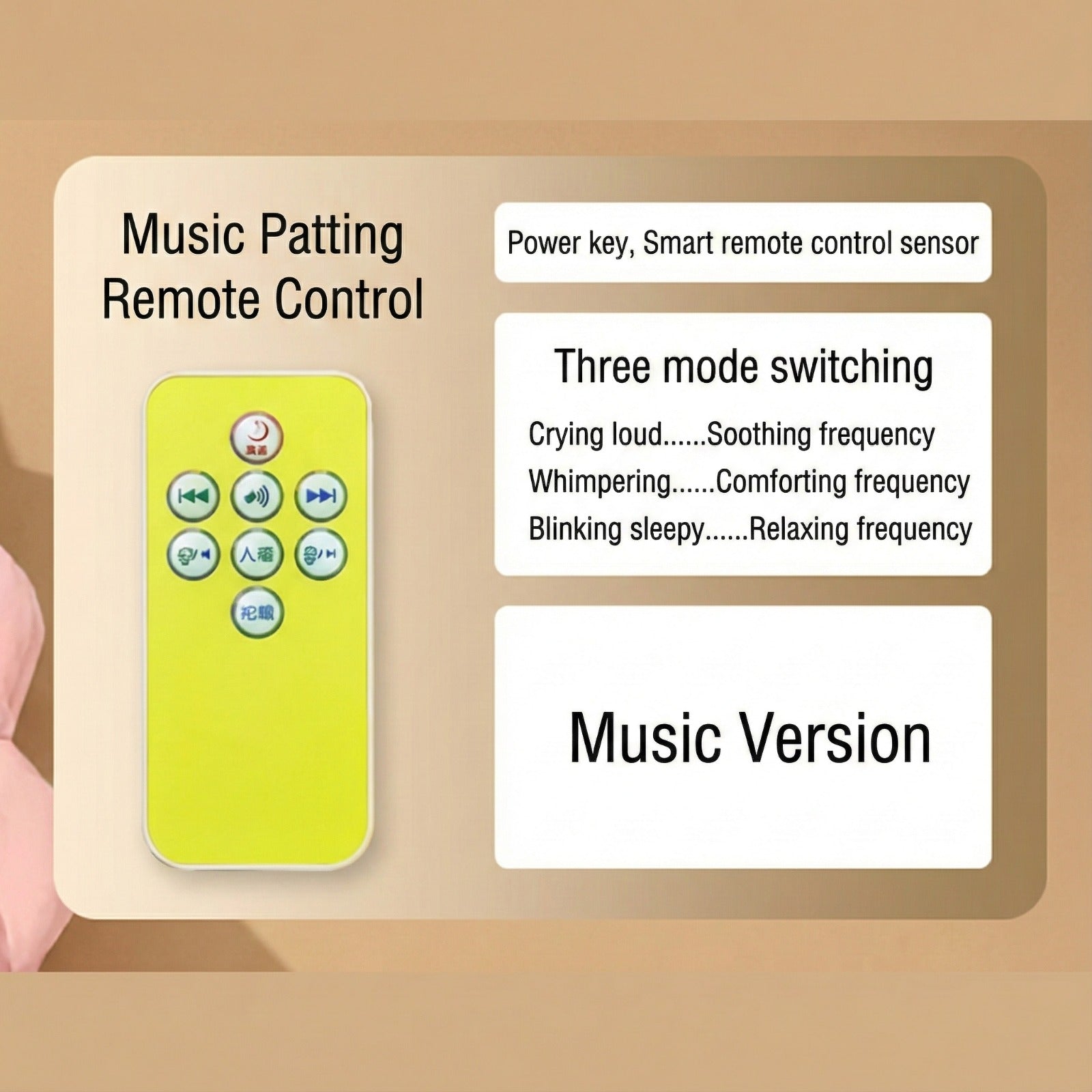 Remote Control Of  Baby Patter cushion.