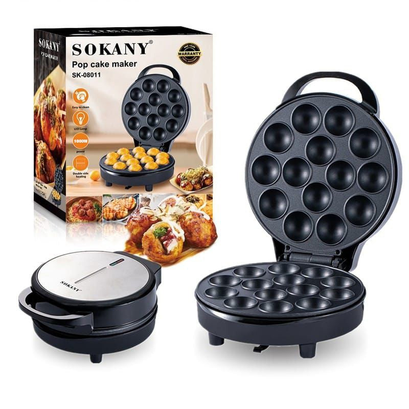 SOKANY Pop Cake Maker, 1000W Non-Stick Electric Cake Pop Machine - SK-08011 SOKANY Pop Cake Maker, 1000W Non-Stick Electric Cake Pop Machine - SK-08011