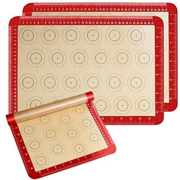 Silicone Macron Baking Dough Mat.