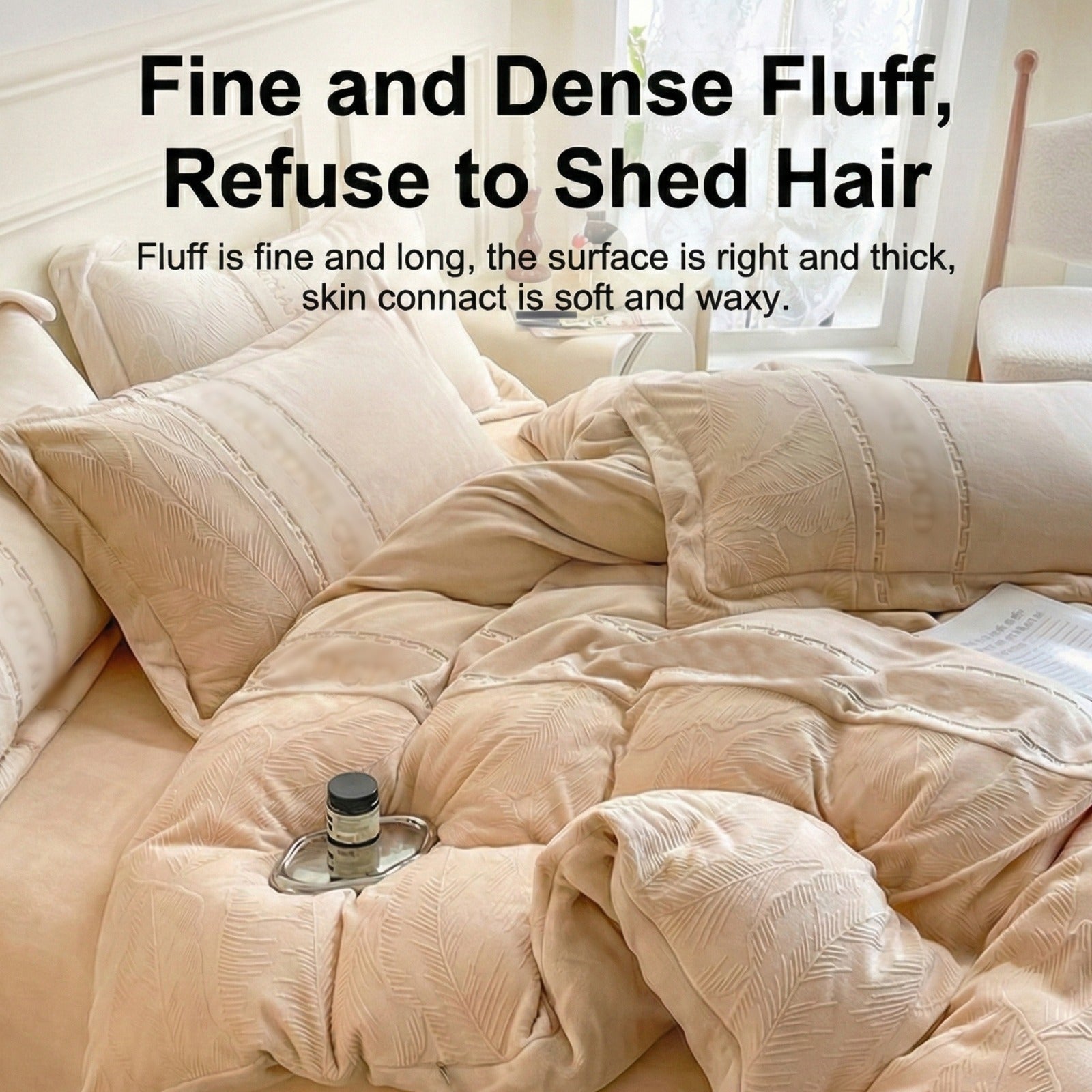 4-Piece Ultra Soft Luxury Bedding Set  with Embroidered Pillowcases and Comforter, Premium Cozy Winter Quilt for King Size Bed.