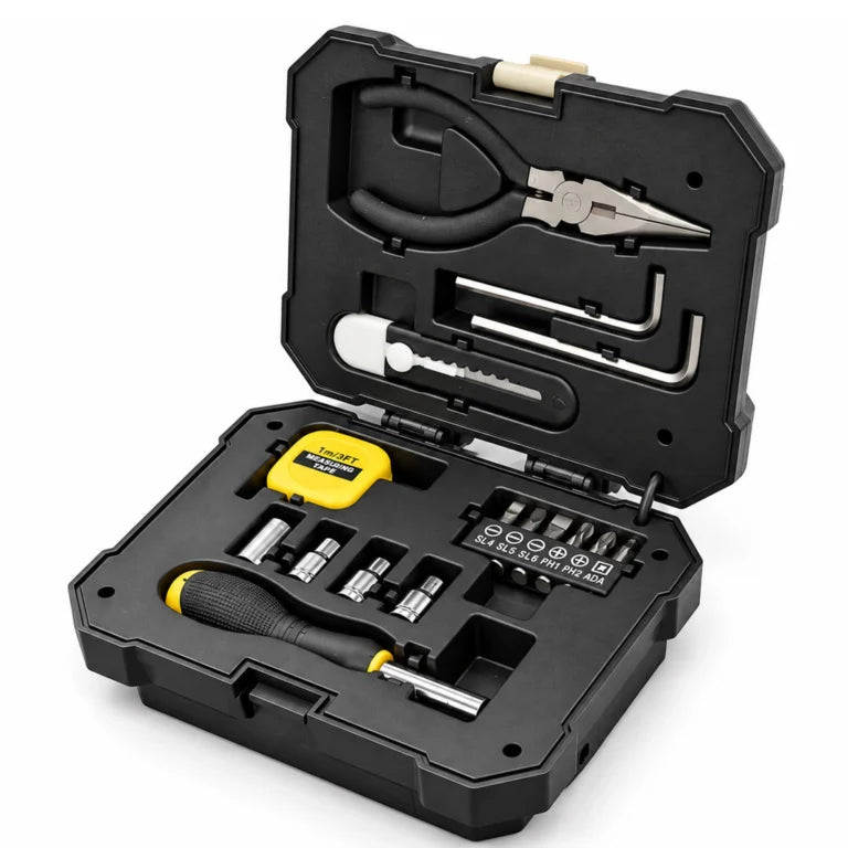 Solar Rechargeable LED Camping Light with Portable Tool Kit.