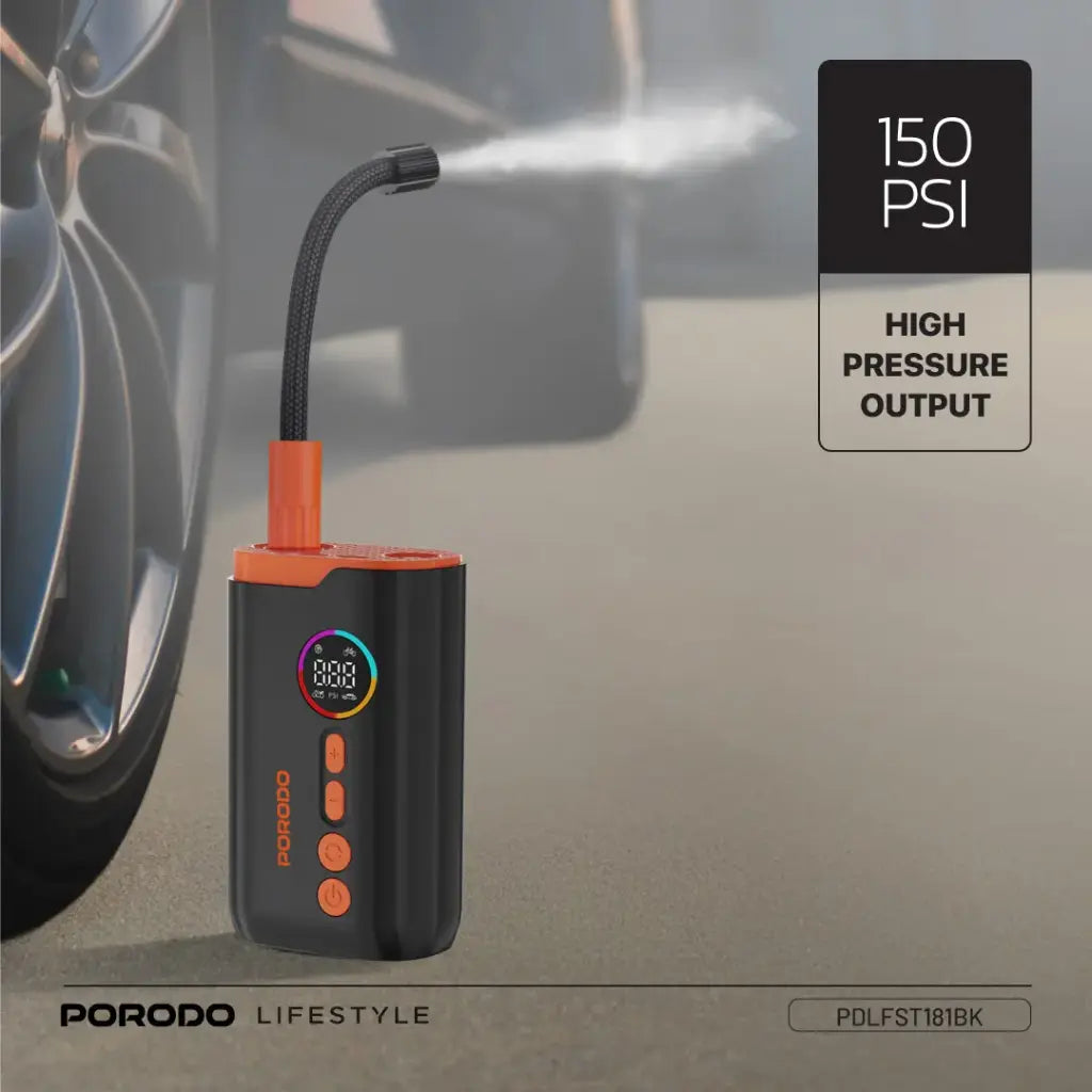 A Porodo Lifestyle Electric Air Inflator.