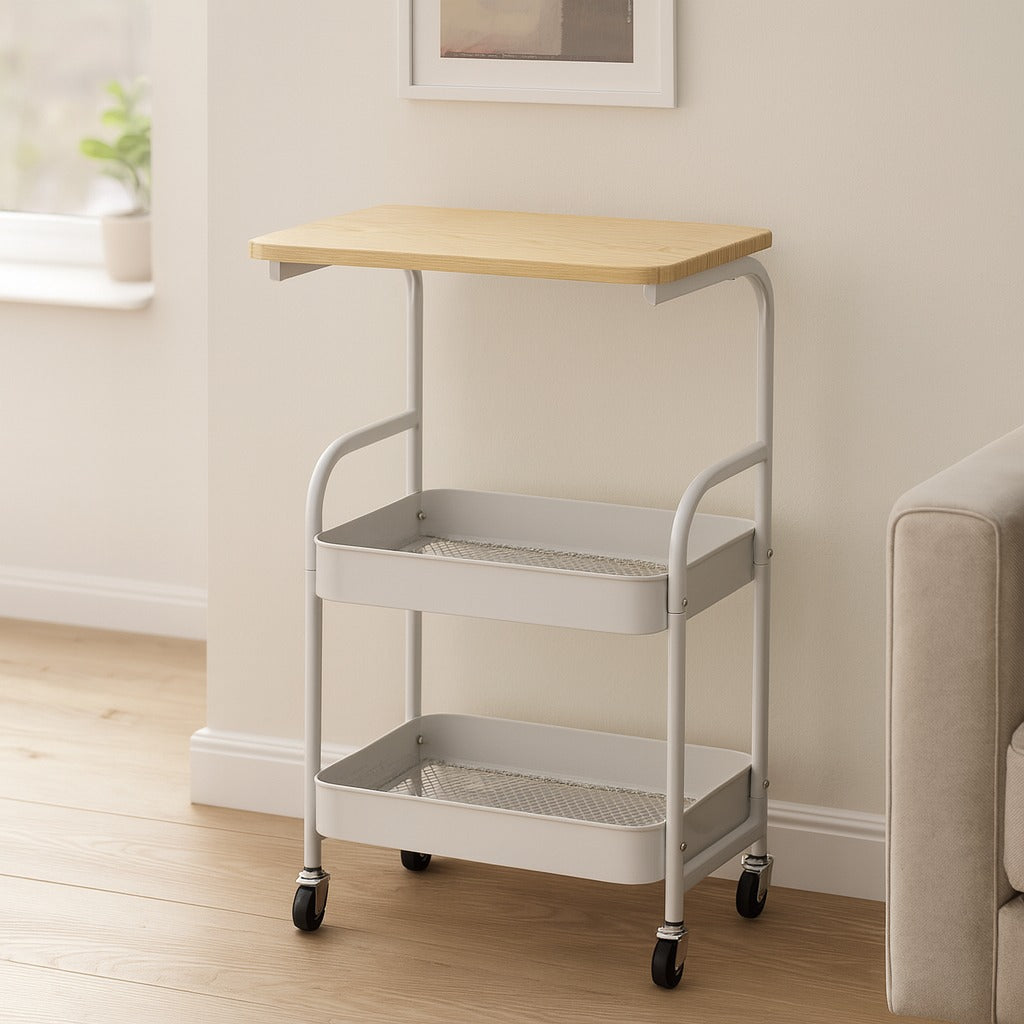 Vintage Mobile Multi-Function Side Table.