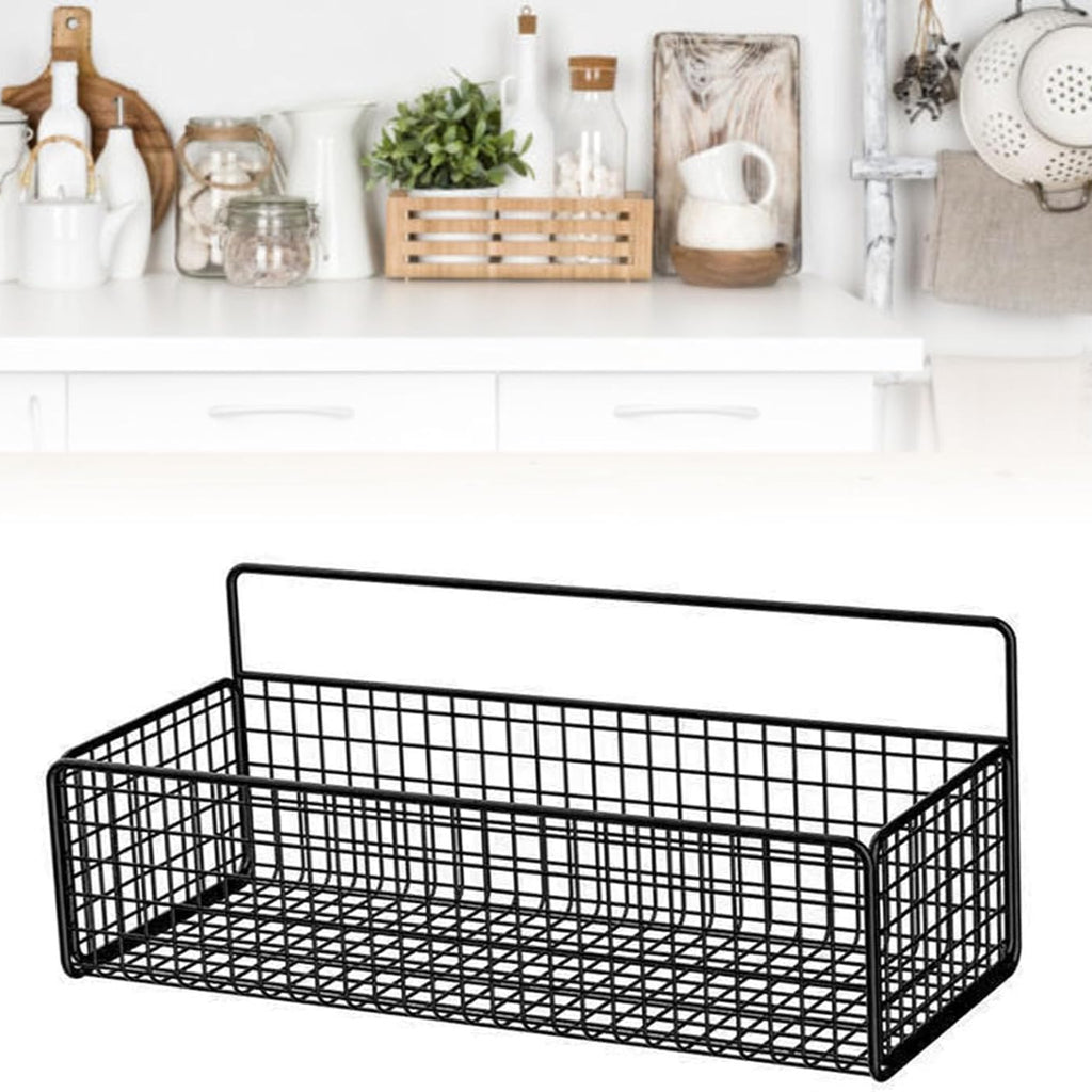 Wall Mounted Storage Basket – Hanging Shelf Rack for Kitchen & Bathroom Wall Mounted Storage Basket – Hanging Shelf Rack for Kitchen & Bathroom
