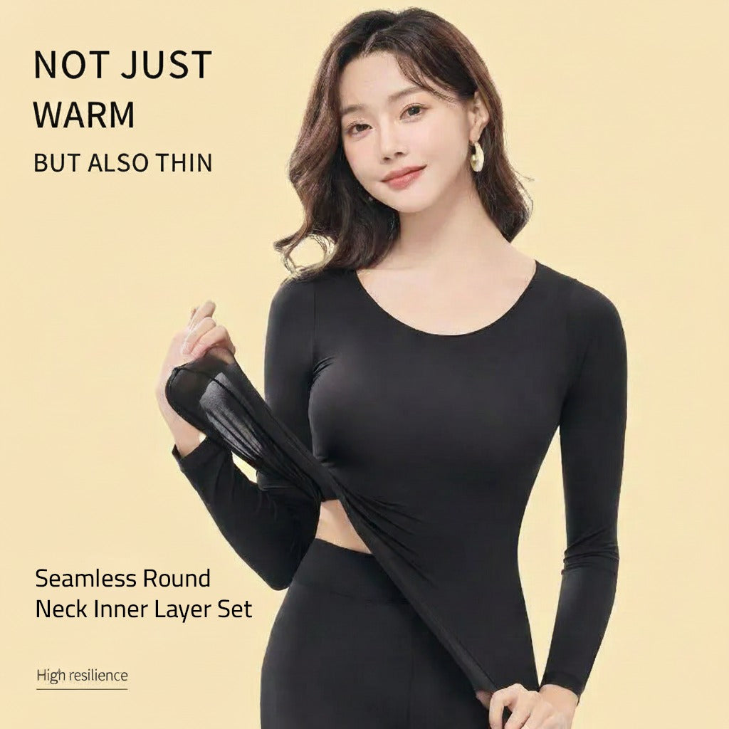 A Woman is wearing Women's Thermal Underwear Set.