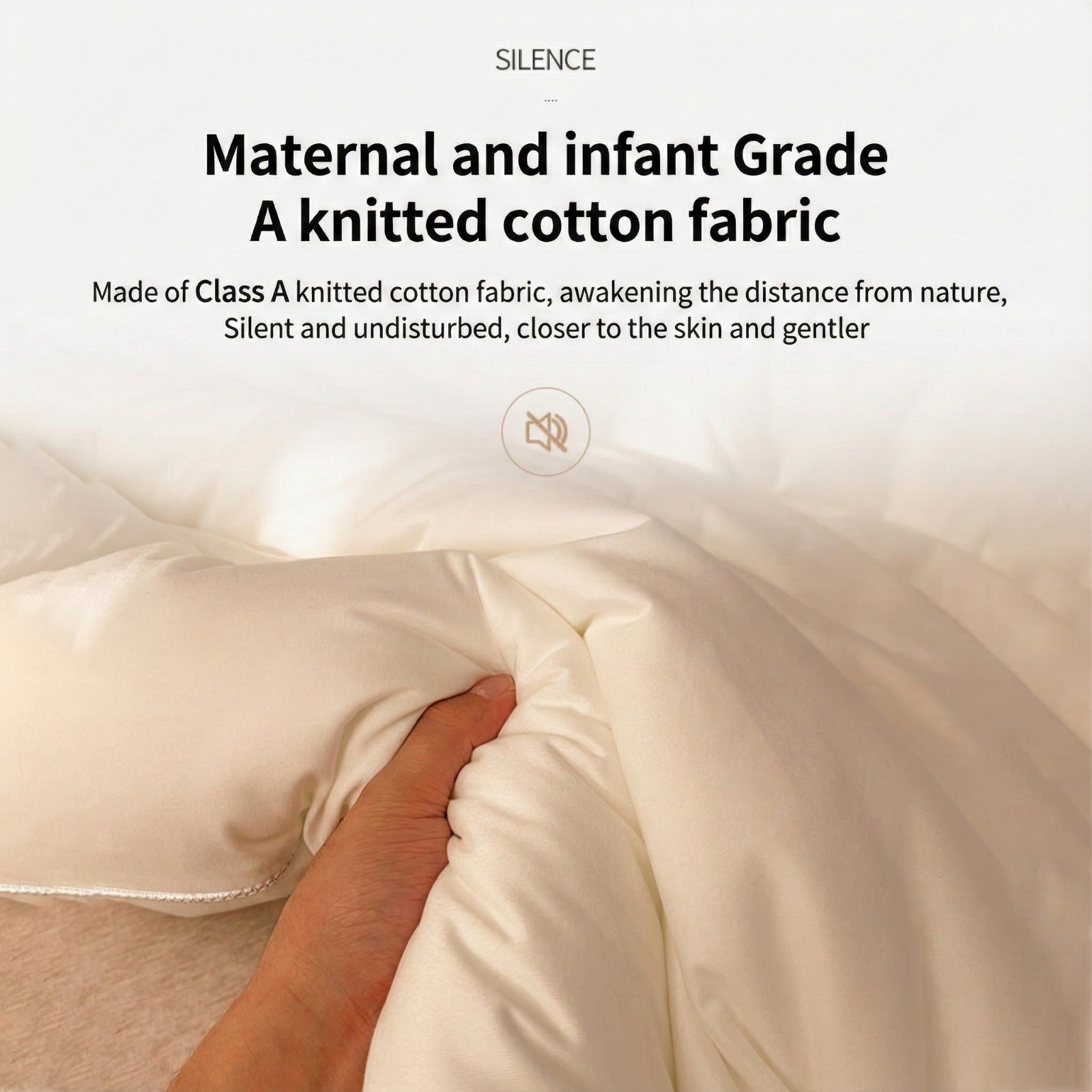 A person is holding Ultra Soft Soy Fiber Comforter.