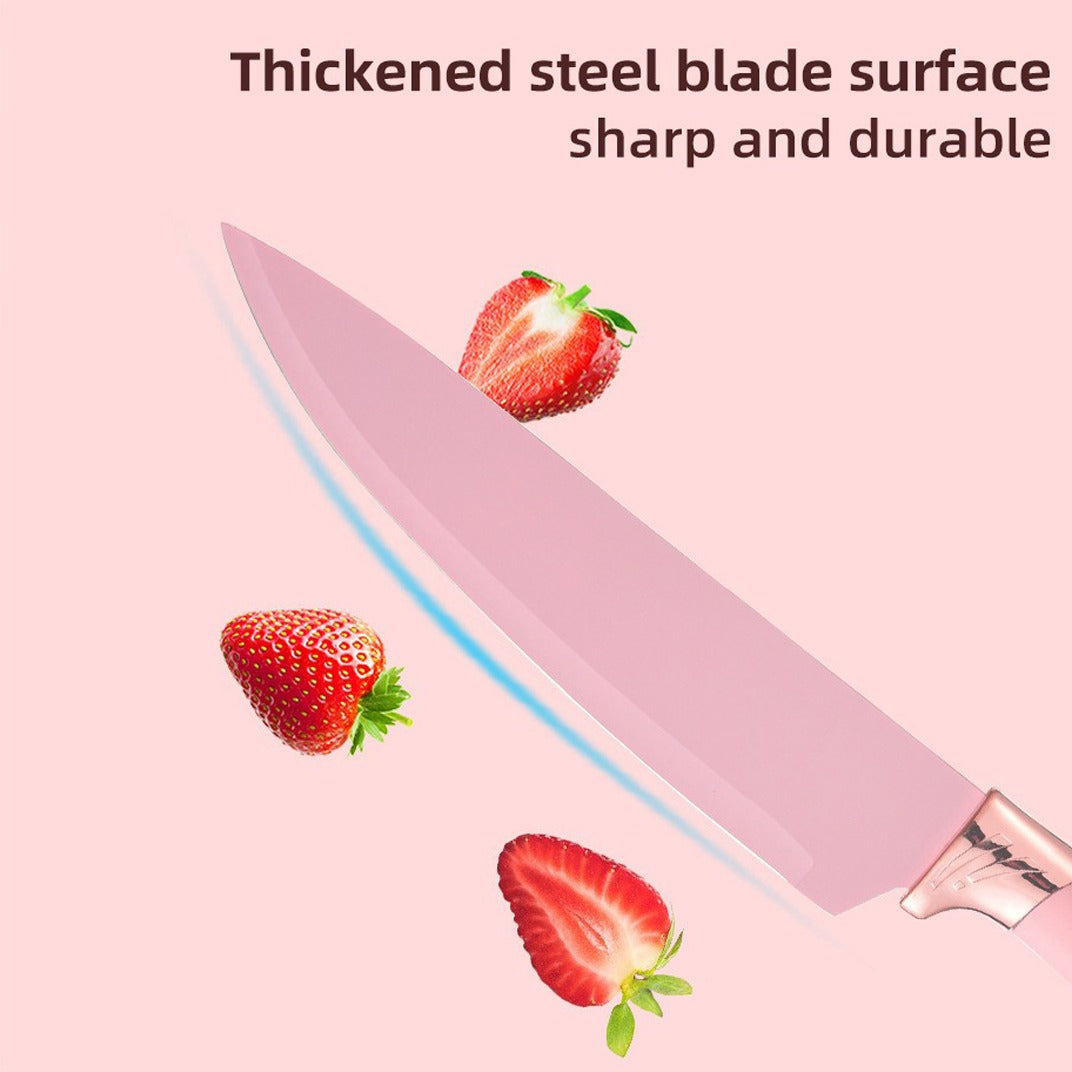 Blade Details Of Knife from 18-piece silicone kitchenware set.