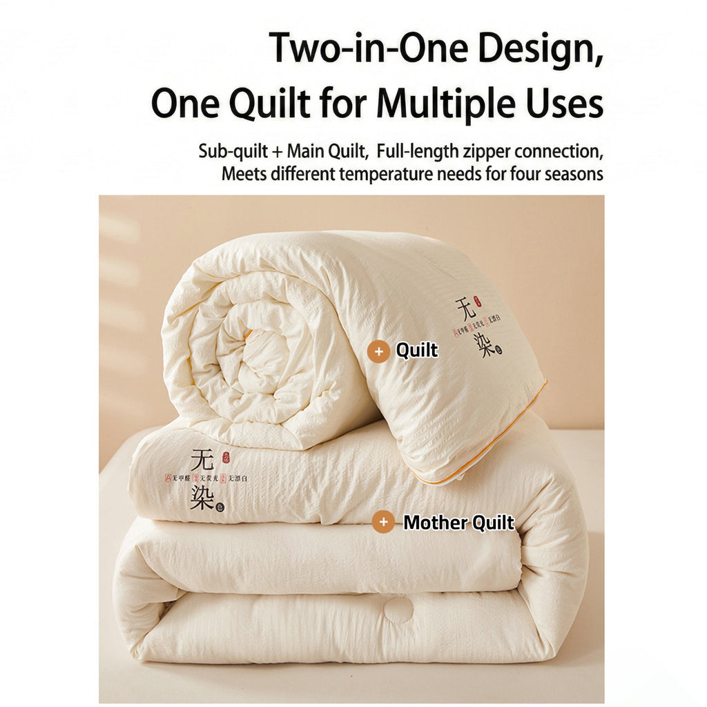 Ultra Soft Soy Fiber Comforter, Lightweight Cotton Quilt for Winter and Summer Ultra Soft Soy Fiber Comforter, Lightweight Cotton Quilt for Winter and Summer