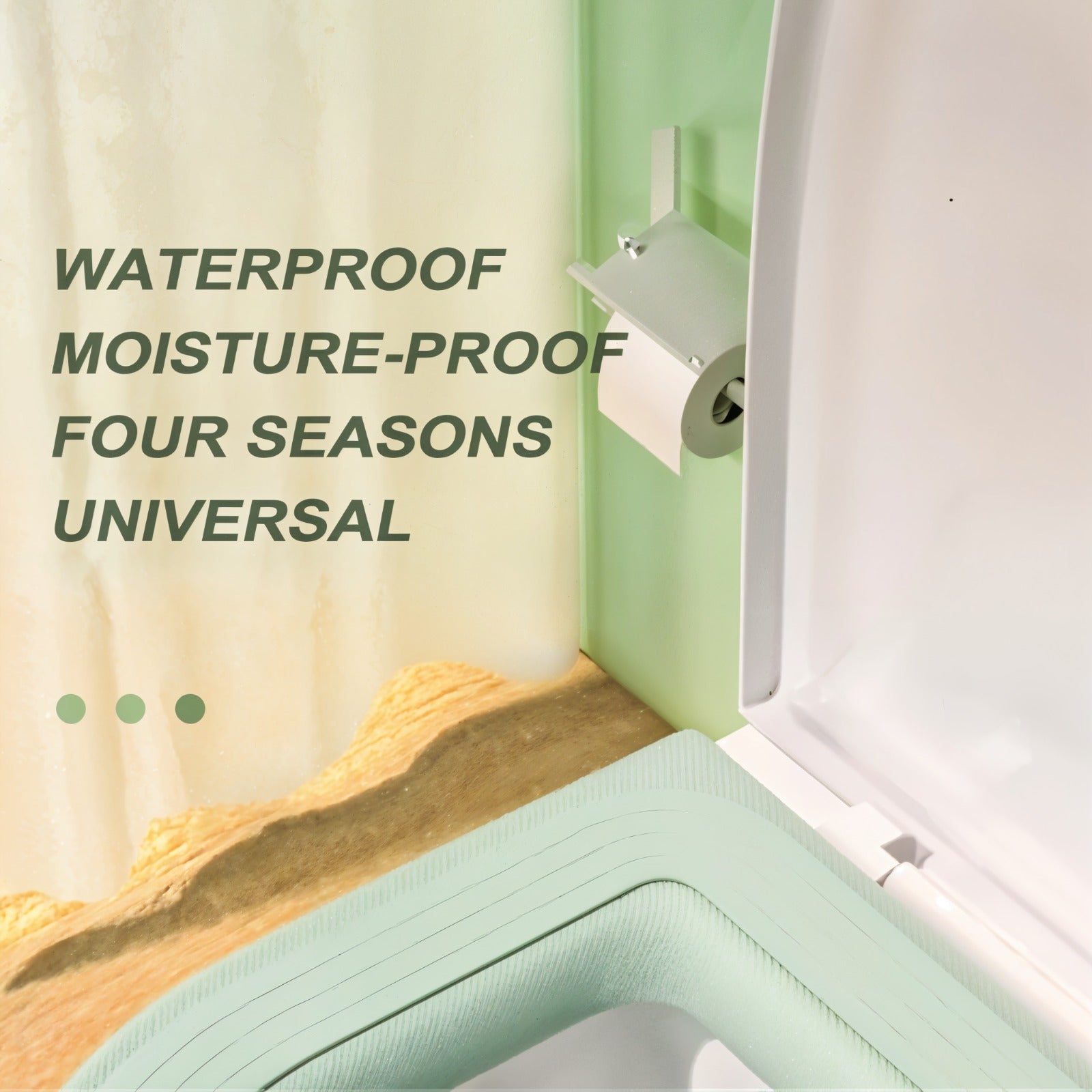 A padded toilet seat cover shown fitted on a toilet.