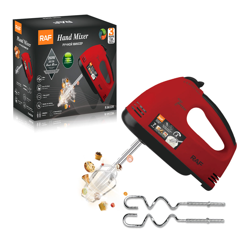 RAF 270W Hand Mixer and its Pack.
