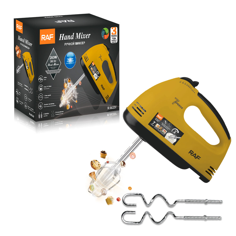 RAF 270W Hand Mixer and its Pack.