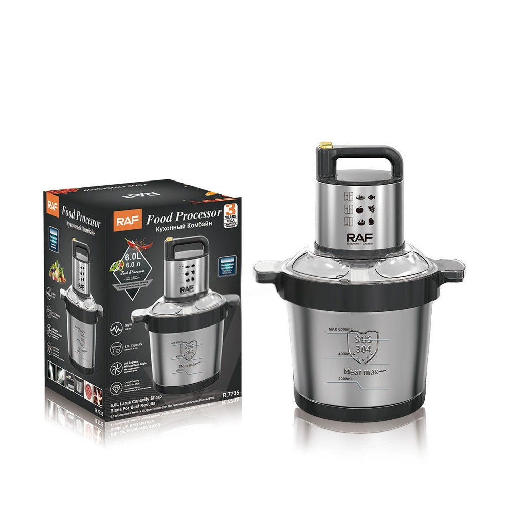 RAF 6.0L Food Processor with its Pack.