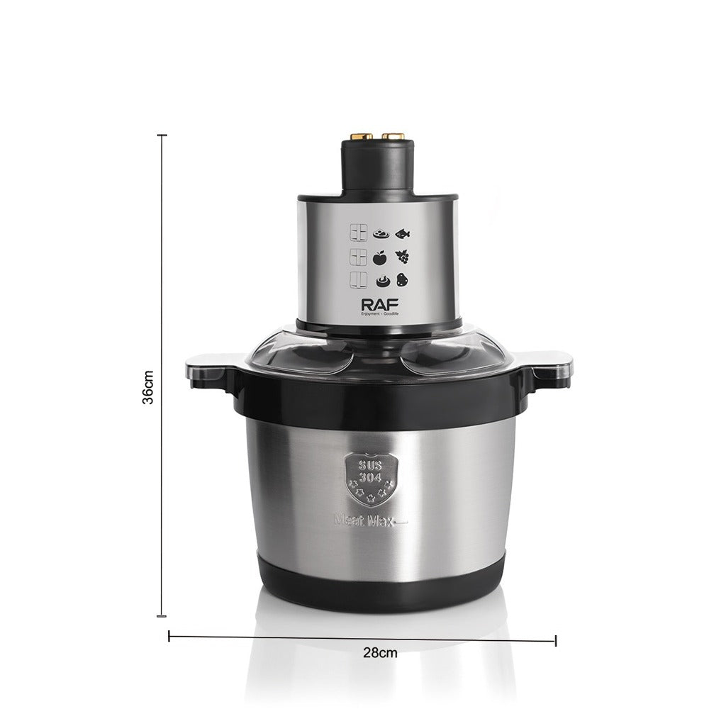 Size Details of RAF 6.0L Food Processor.