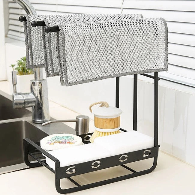 Non-Scratch Wire Dishcloth, Dishwashing Rags, Reusable Wire Cleaning Cloth For Kitchen, Sinks, Pots, Pans Non-Scratch Wire Dishcloth, Dishwashing Rags, Reusable Wire Cleaning Cloth For Kitchen, Sinks, Pots, Pans
