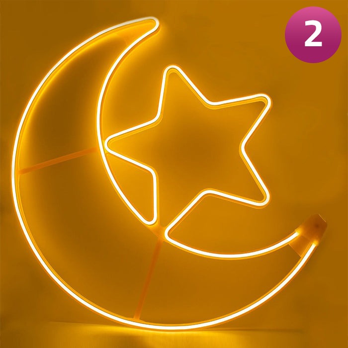 Ramadan LED Moon & Star Light.