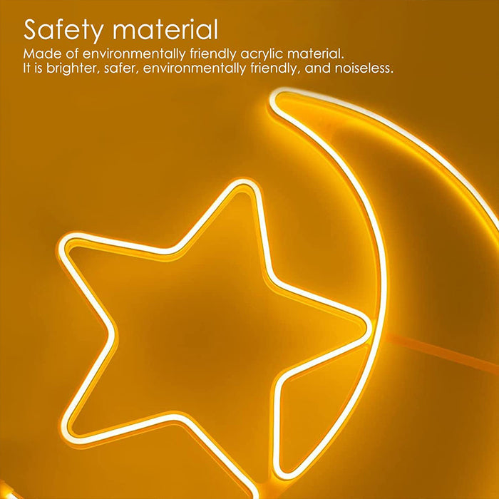 Material Details of Ramadan LED Moon & Star Light.