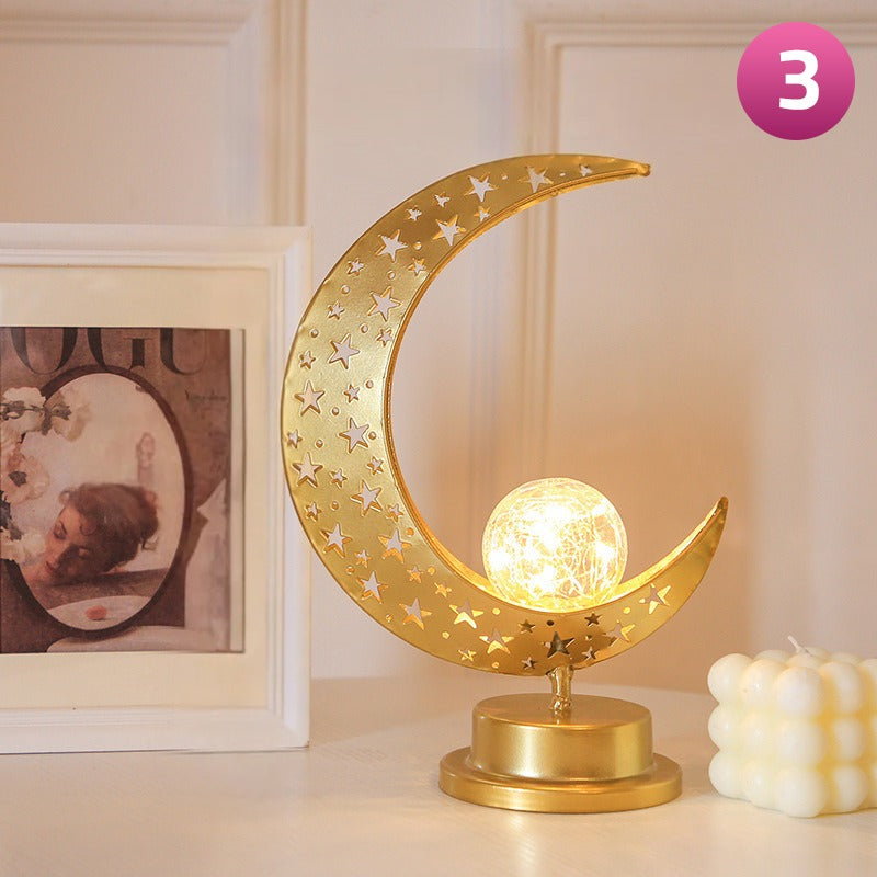 A Ramadan Moon LED Table Lamp.