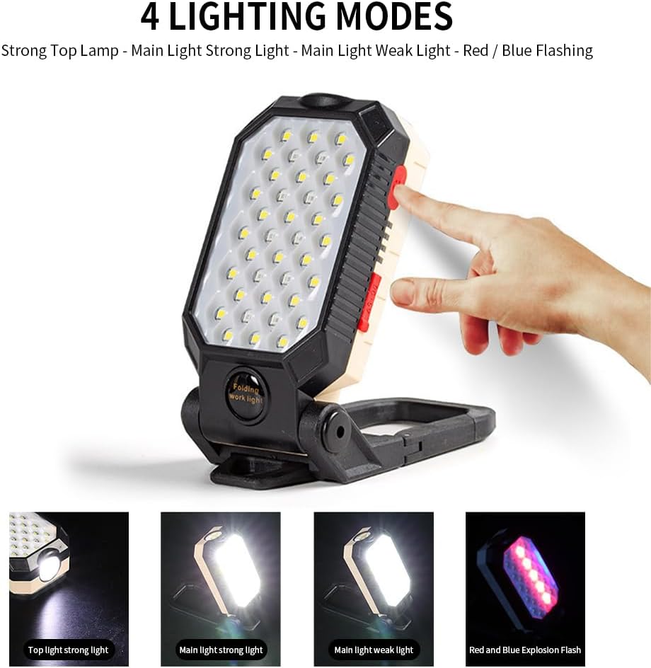 Lighting Modes Of Rechargeable Portable LED Flash Light.