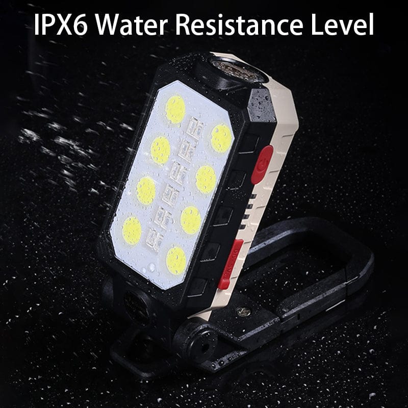 Waterproof Property Of Rechargeable Portable LED Flash Light.