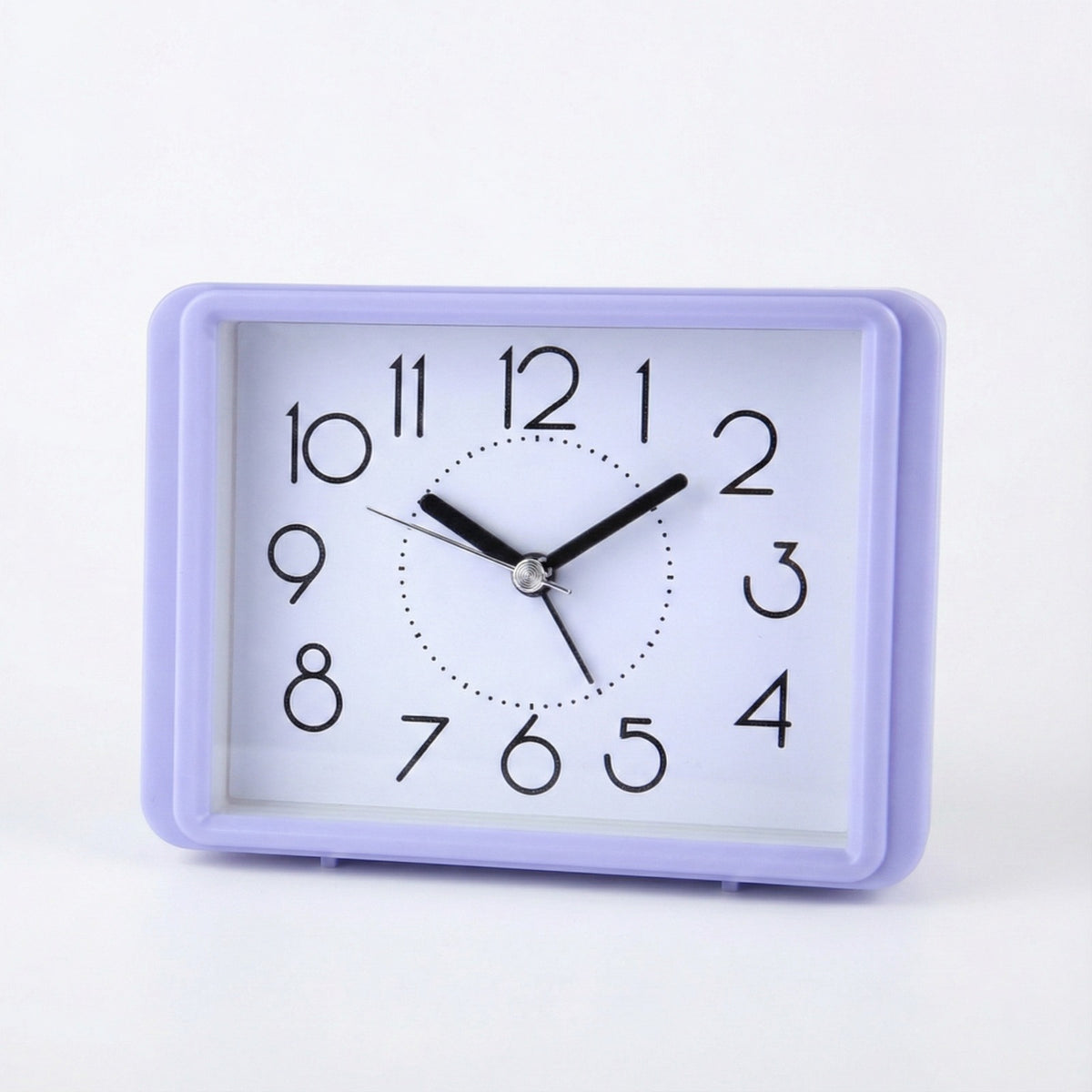 Rectangular alarm clock.