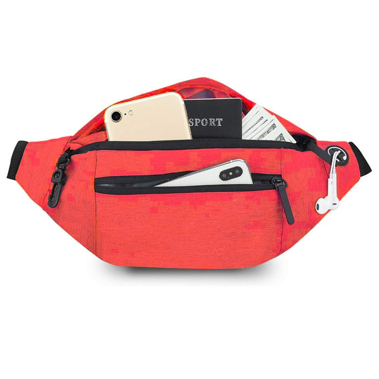 Red Crossbody Fanny Pack Bag.