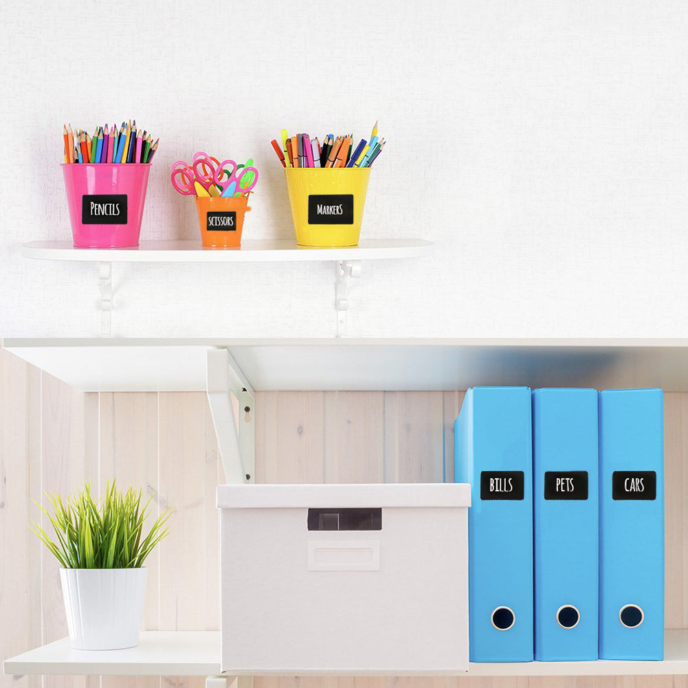 Reusable Black Chalkboard Labels Roll - Waterproof Adhesive Stickers, 1 Roll (120 PCS) Reusable Black Chalkboard Labels Roll - Waterproof Adhesive Stickers, 1 Roll (120 PCS)