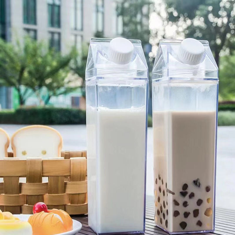 Two Reusable Milk Water Bottle With Milk