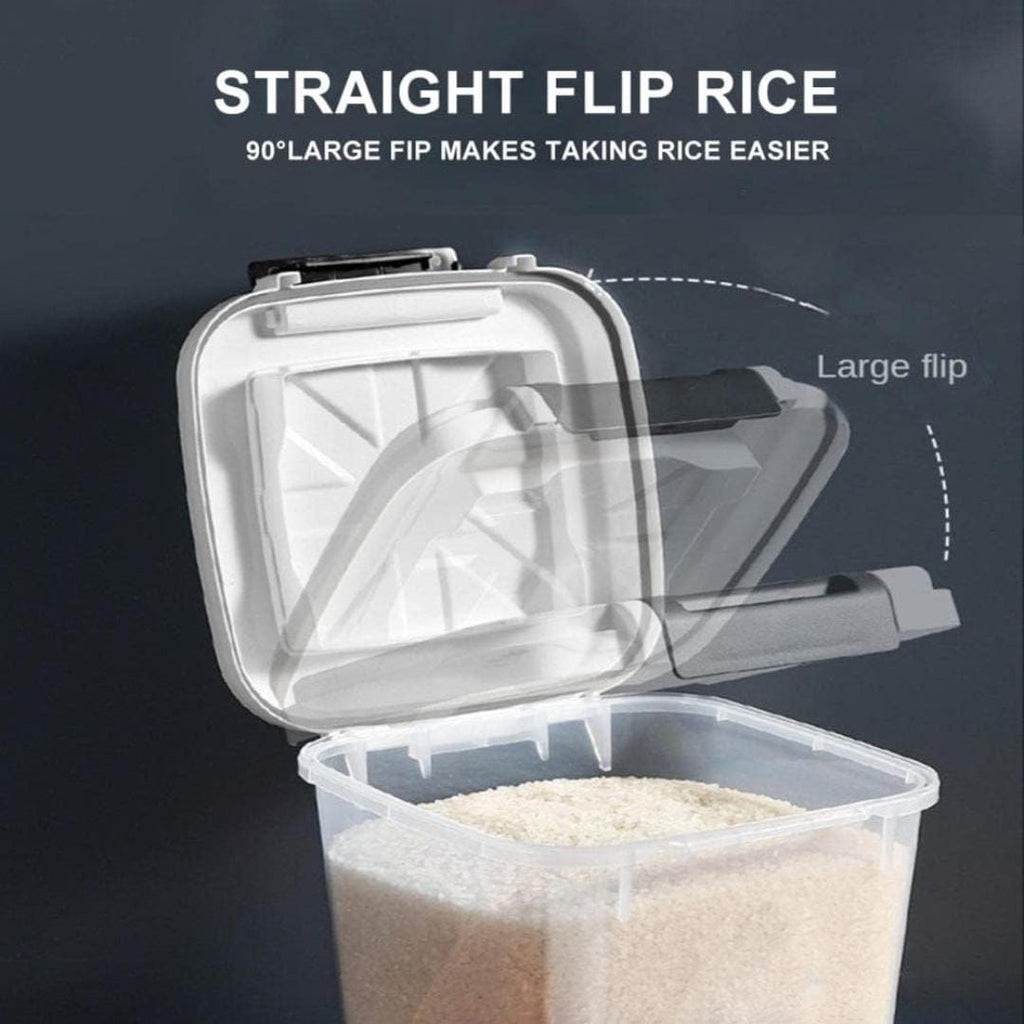 Airtight Grain Storage Box, Rice Storage Container, Rice Bucket For Ki