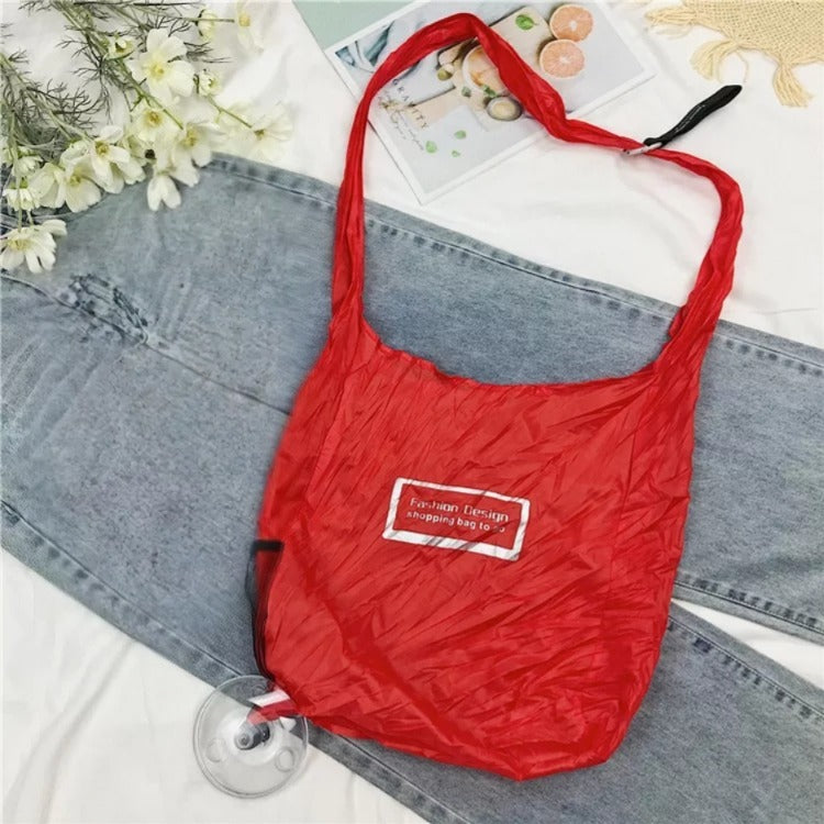 Roll Up Shopping Storage Bag, Foldable Pull Out Reusable Grocery Tote Bag with Clip Case Roll Up Shopping Storage Bag, Foldable Pull Out Reusable Grocery Tote Bag with Clip Case
