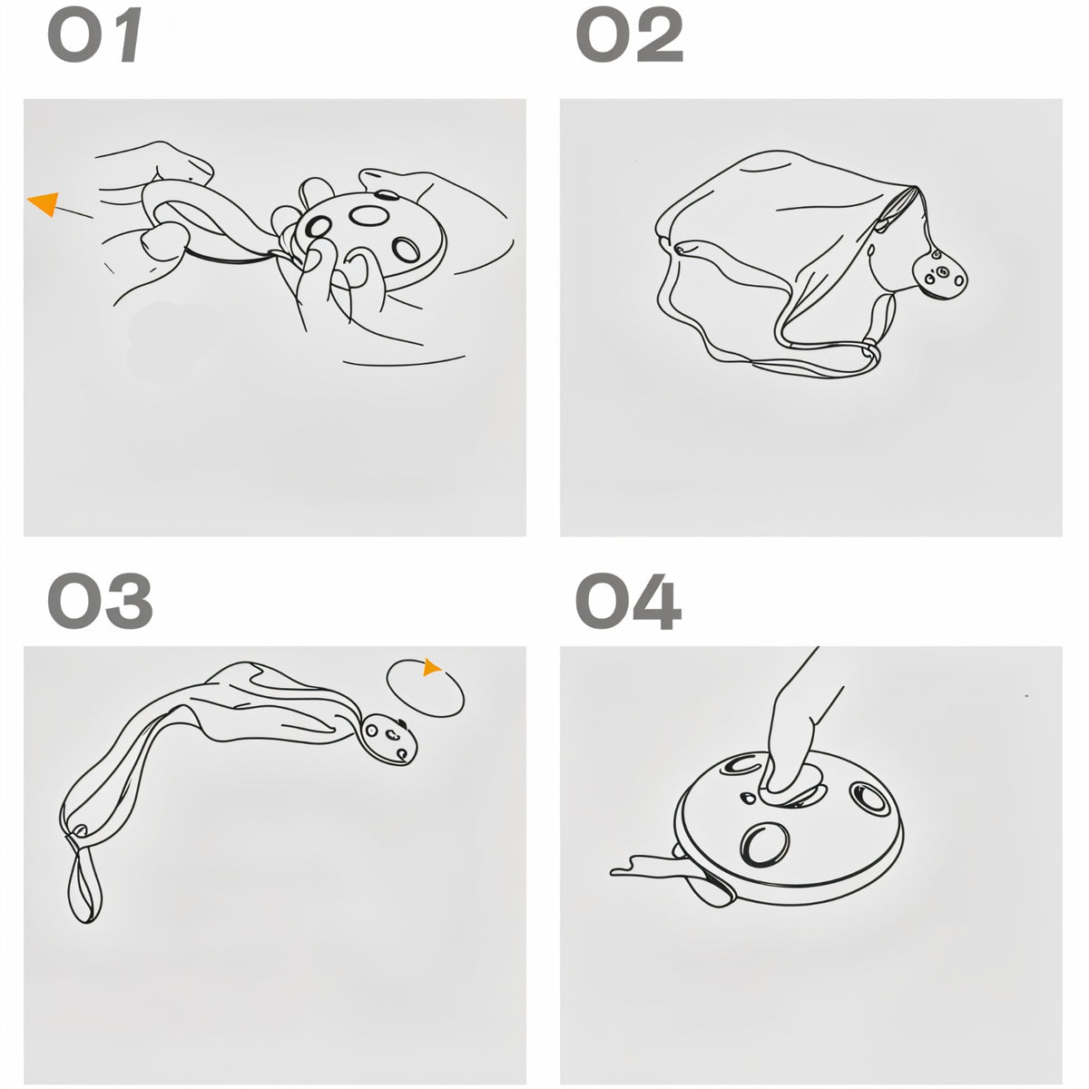 Steps in Using Roll Up Shopping Storage Bag.