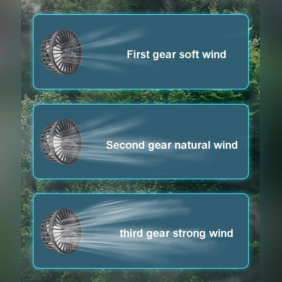 3 Speed Wind Of Rotating Mini Car Vehicle Cooling Fan.