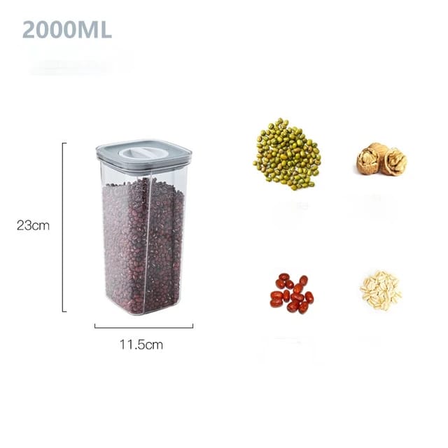  Airtight Cereal Storage Containers with its size