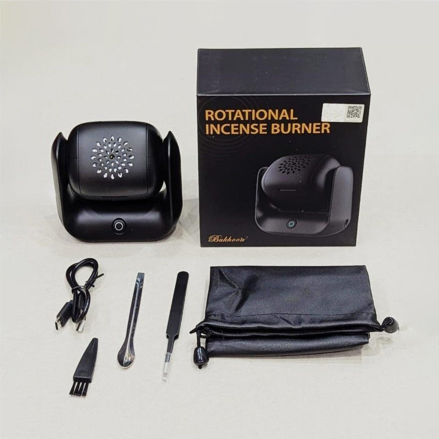Package and Other Accessories Comes with Rotational Electric Incense Burner.