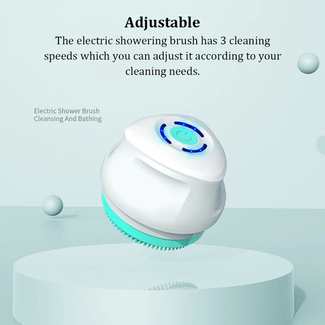 USB Charging Electric Waterproof Shower Body Bath Brush Set