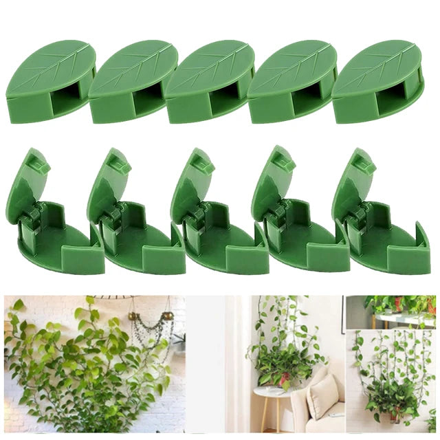 Plant Climbing Wall Fixture Clips, Self-Adhesive Invisible Support Hook for Wiring