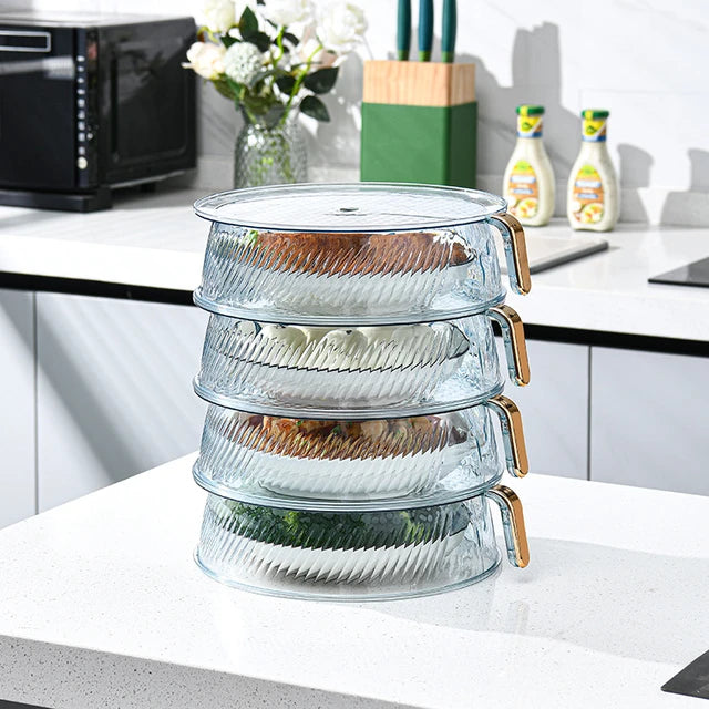 4 Layer Insulated Kitchen Space Saving Vegetable Fruits Platter Stackable Storage Rack